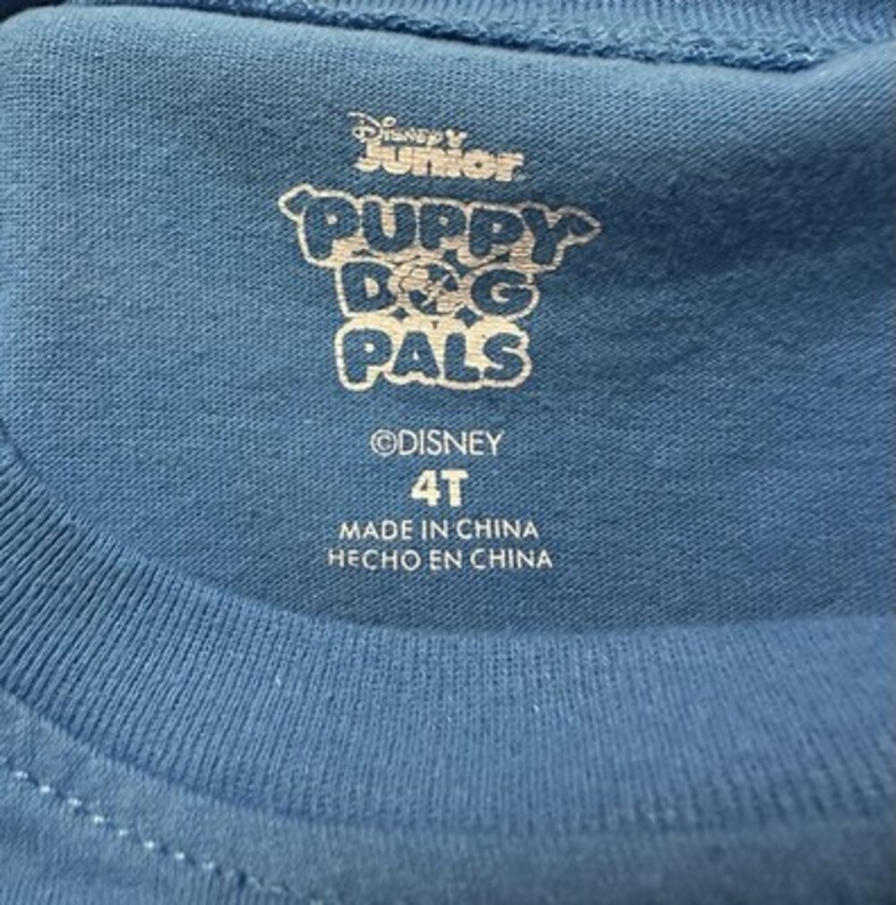 Bluey Bingo Puppy Dog Pals Kids 4T Blue Graphic T-Shirt Short Sleeve Cotton - Picture 3 of 3